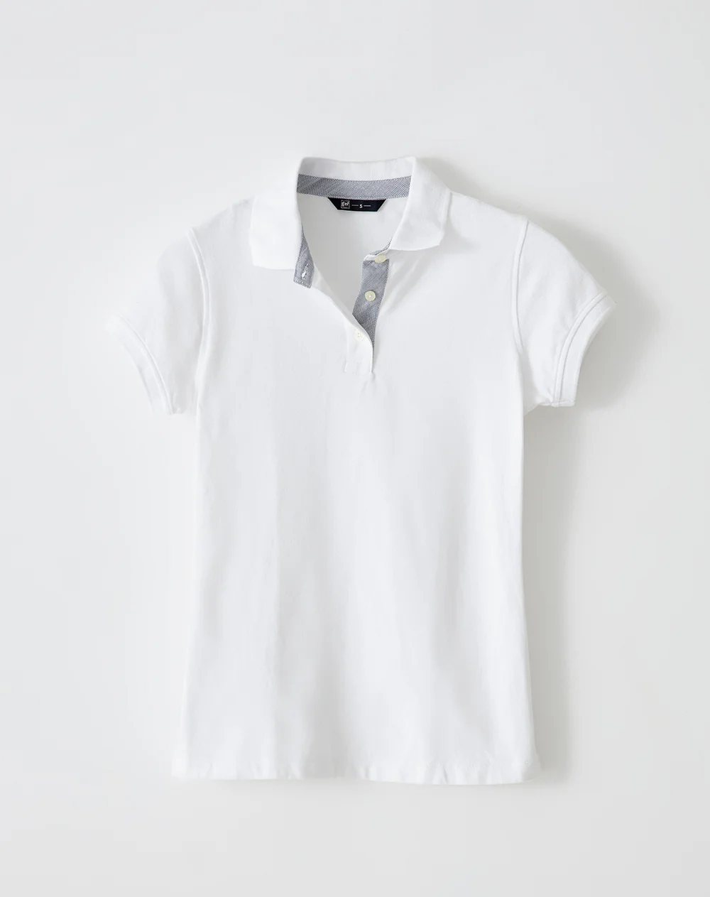 Polo slim algodón blanca mujer - Image 5