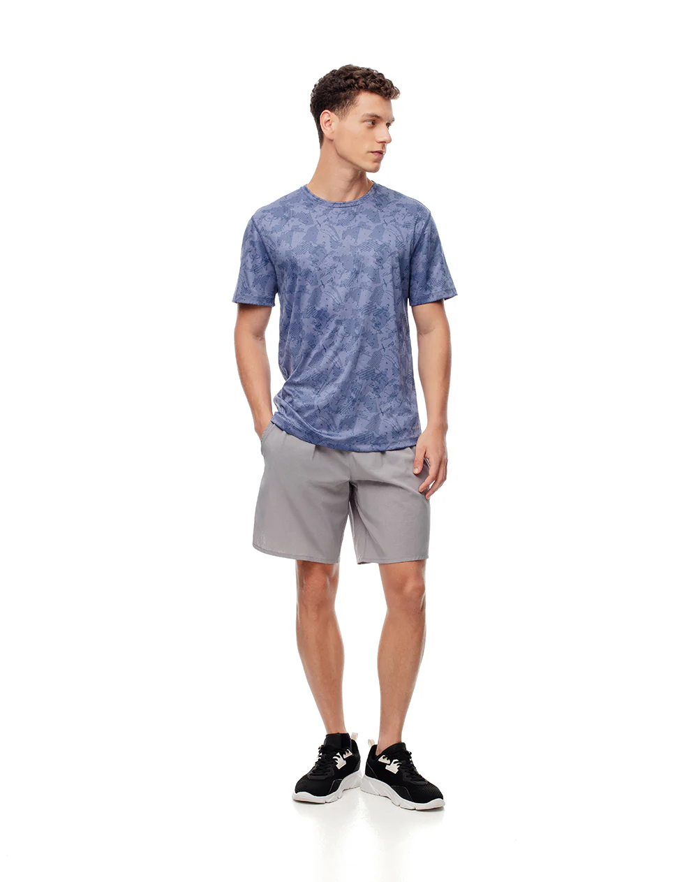 Camiseta deportiva control humedad azul hombre - Image 5