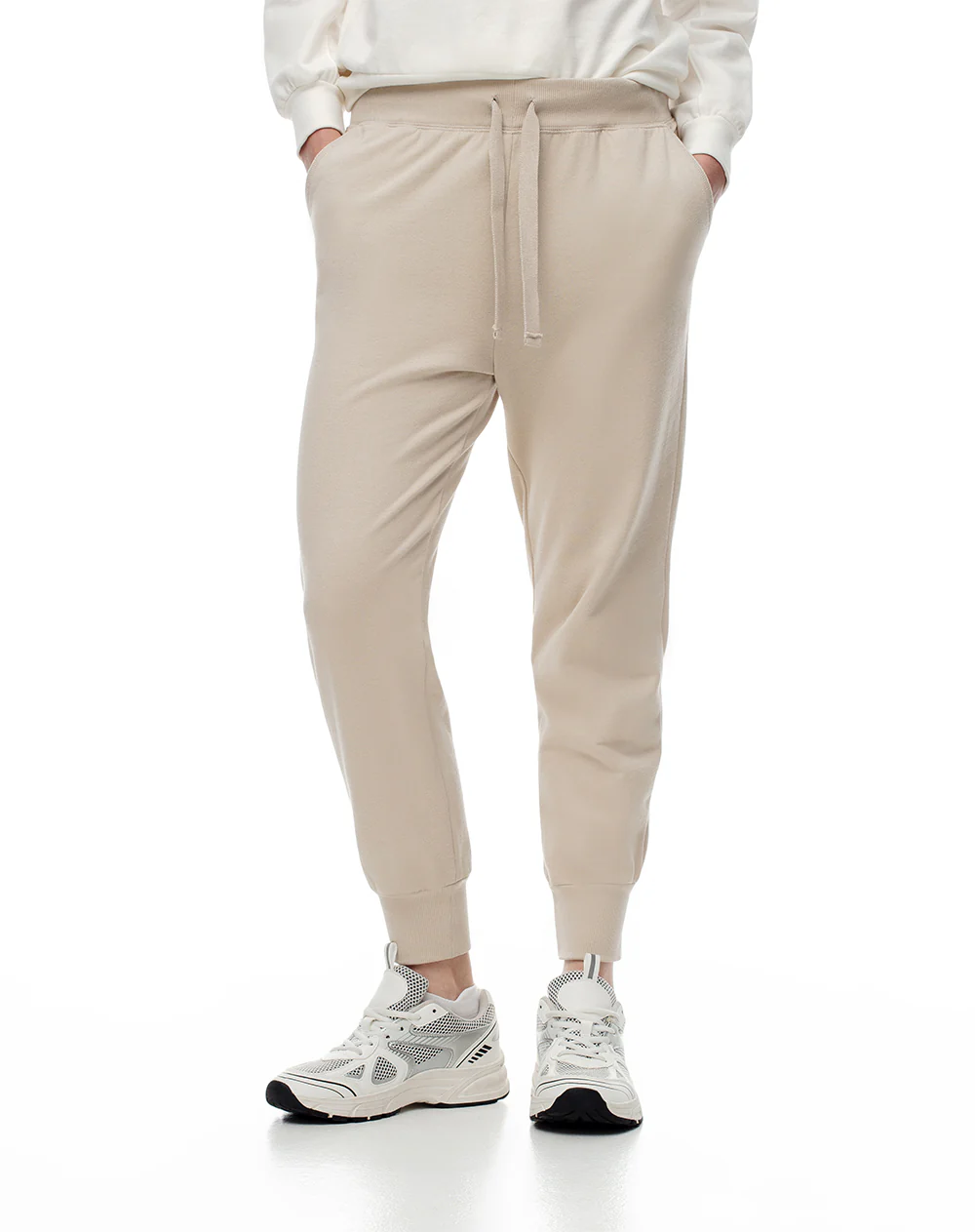Jogger tiro medio algodón habano mujer - Image 3