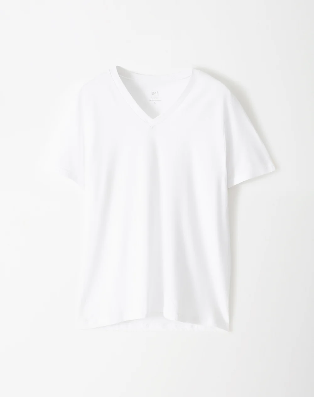 Camiseta slim algodón jersey x2unds blanca hombre - Image 7