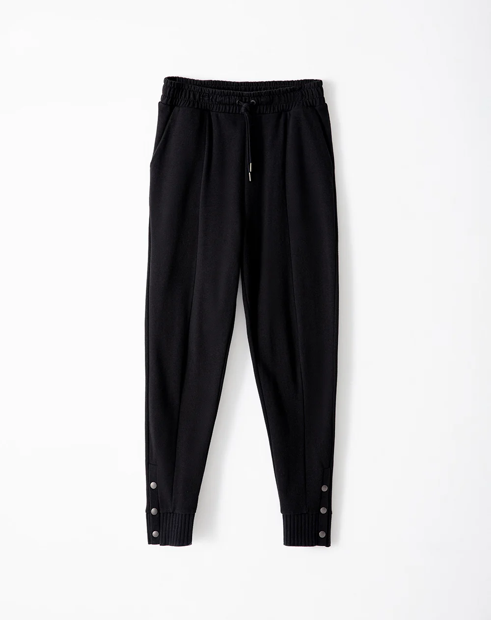 Jogger tiro medio algodón negro mujer - Image 6