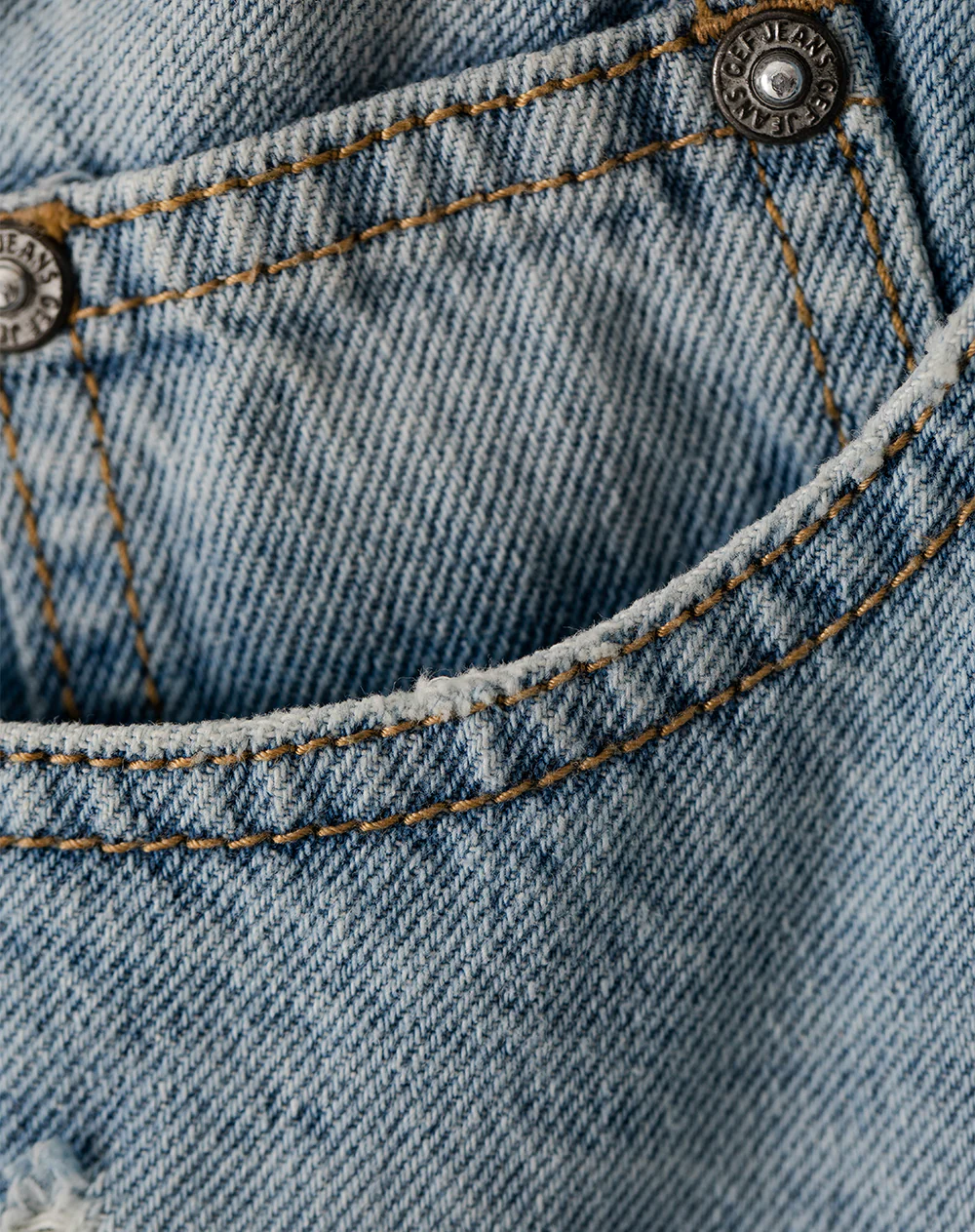 Short tiro medio denim desgaste índigo medio mujer - Image 6