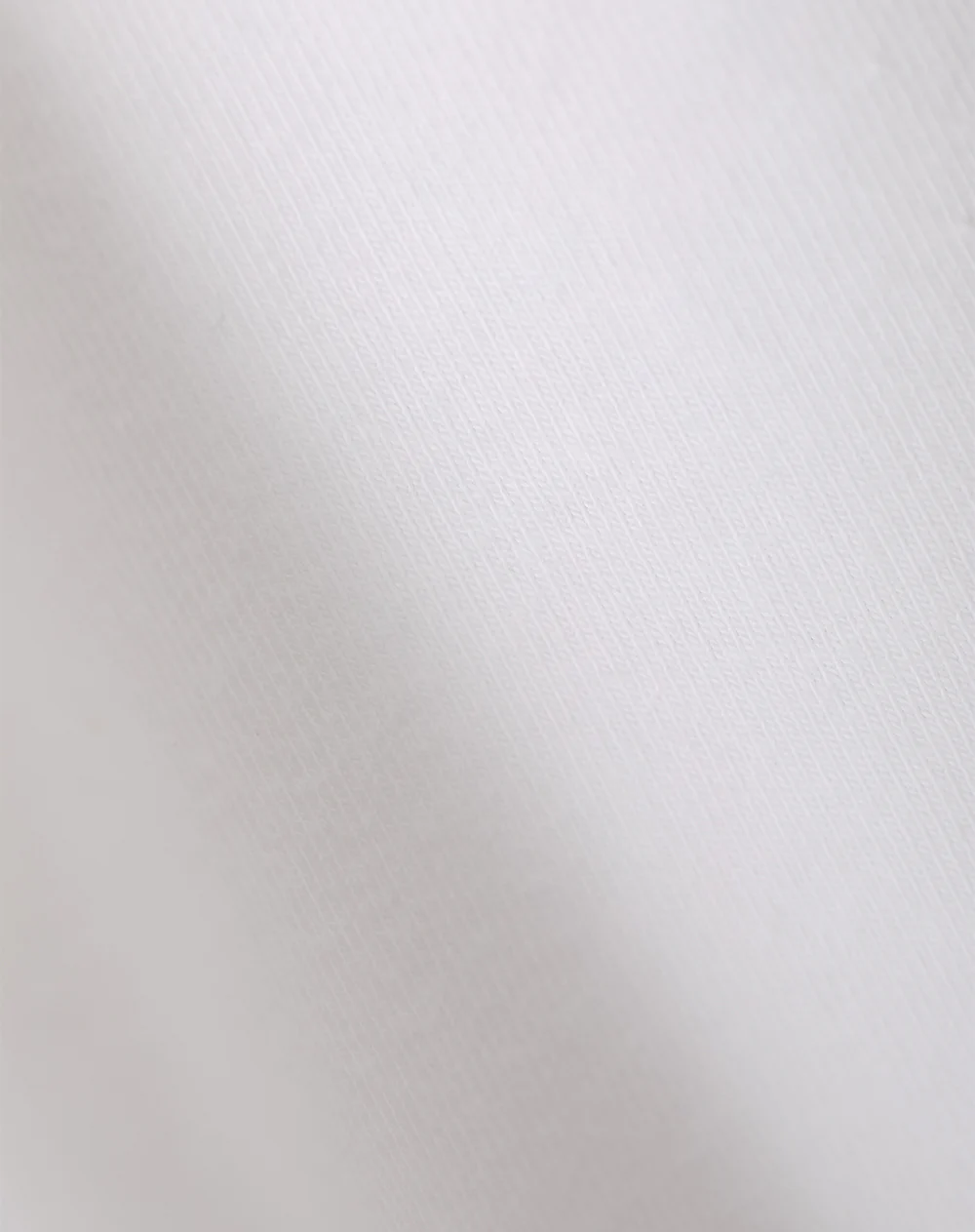 Camiseta crop slim algodón blanca mujer - Image 7