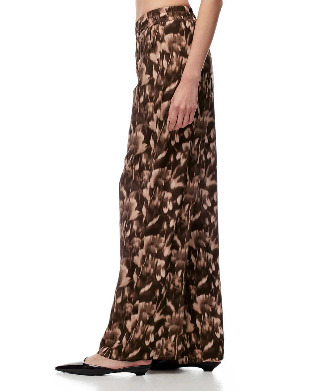 Pantalón wide leg tiro medio estampado mujer - Image 5