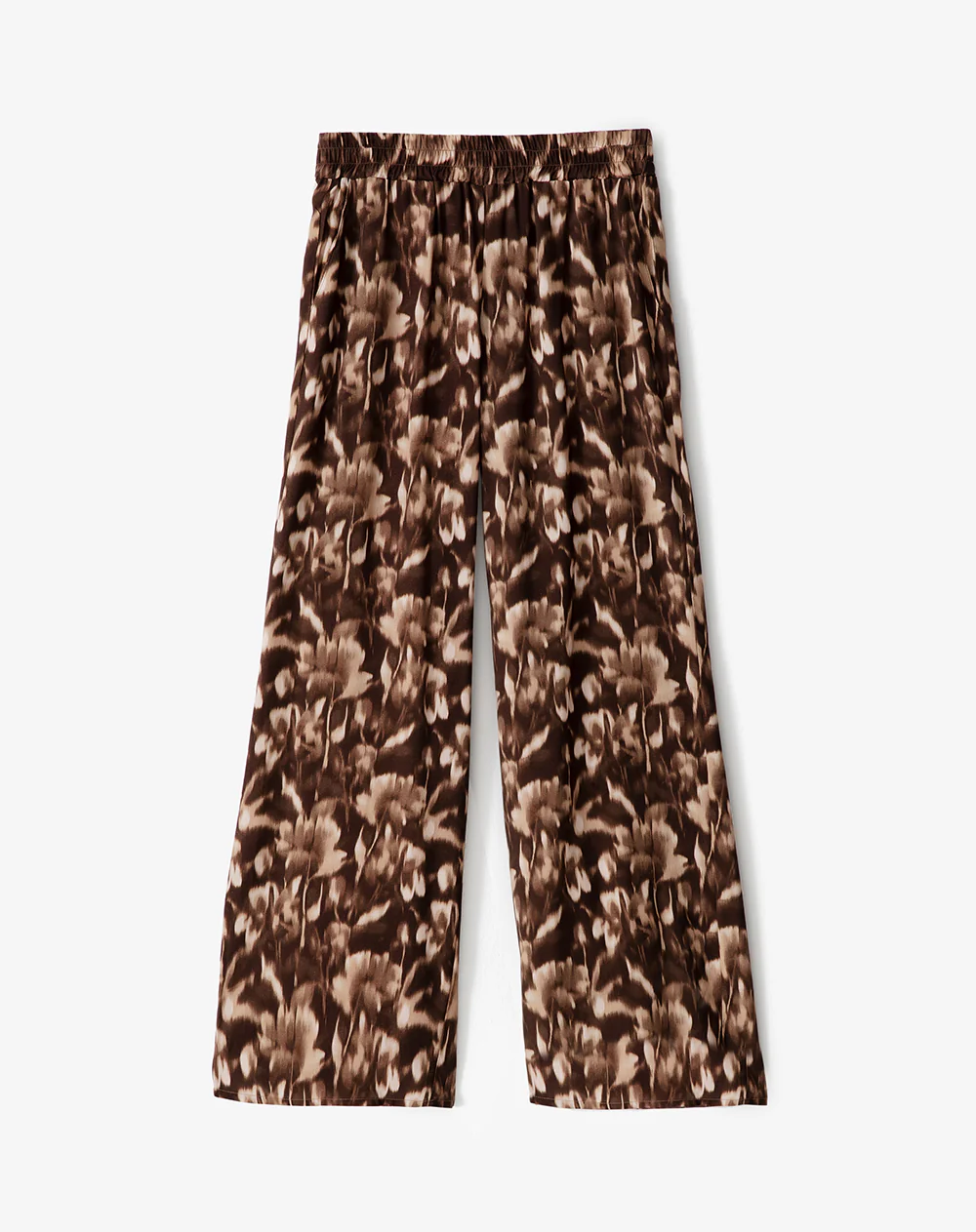Pantalón wide leg tiro medio estampado mujer - Image 6
