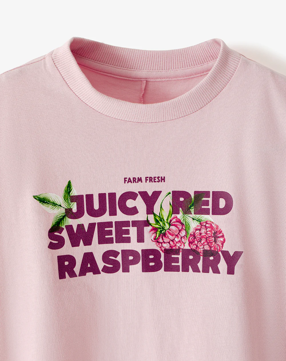 Camiseta regular algodón rosada niña - Image 6