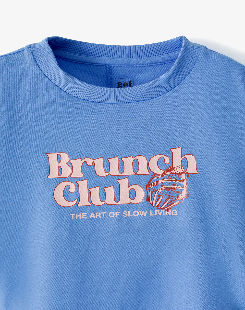 Camiseta regular algodón azul niña - Image 6