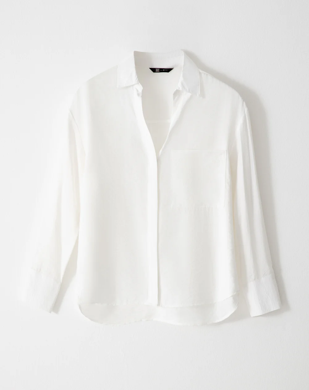 Camisa manga larga regular blanca mujer - Image 5