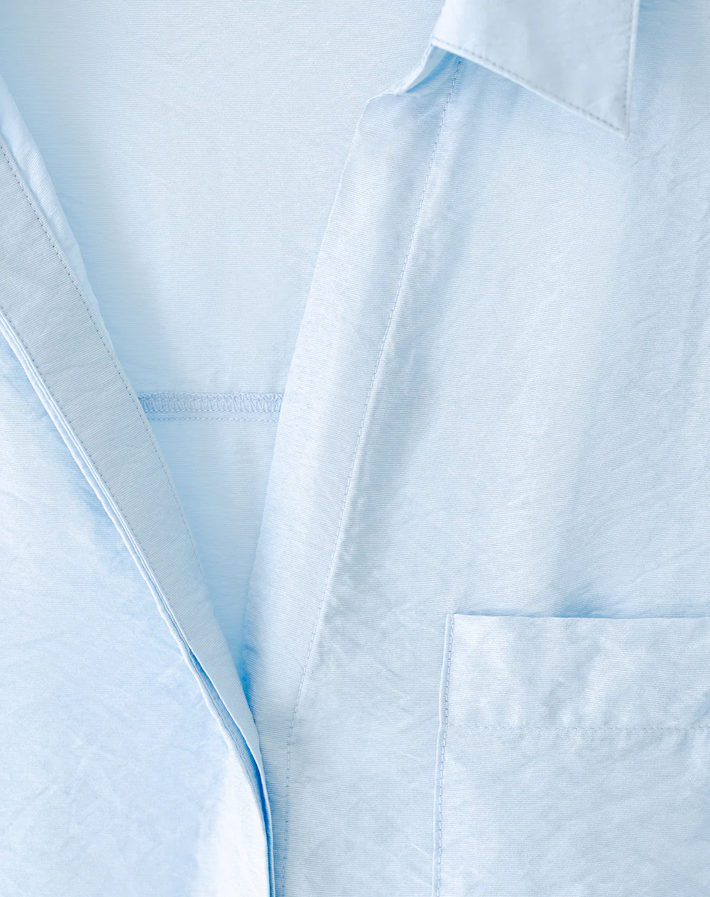 Camisa manga larga regular azul mujer - Image 6
