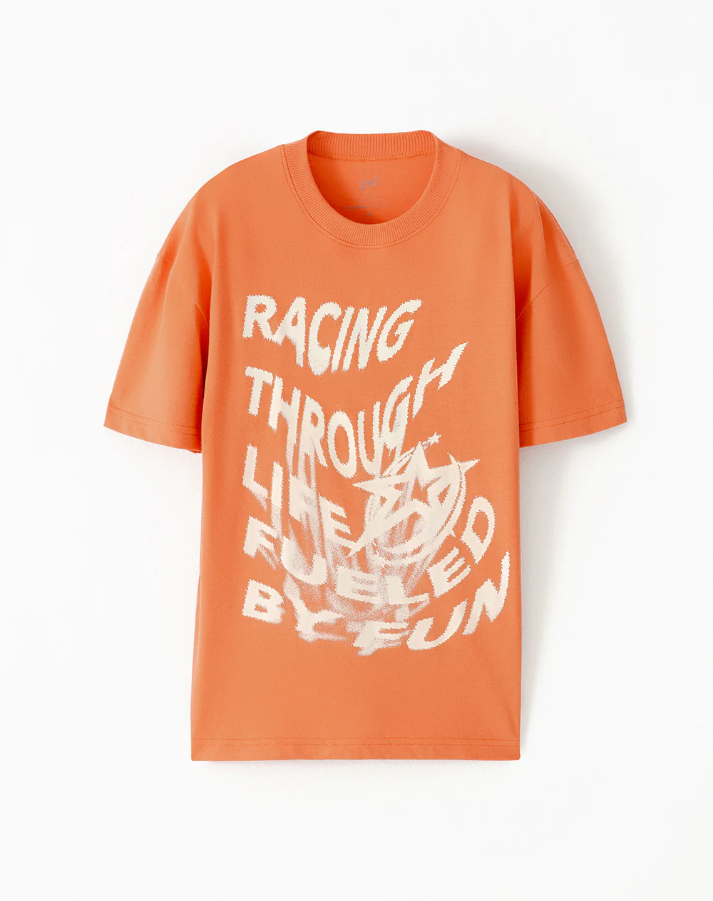 Camiseta regular algodón naranja estampada niño - Image 5
