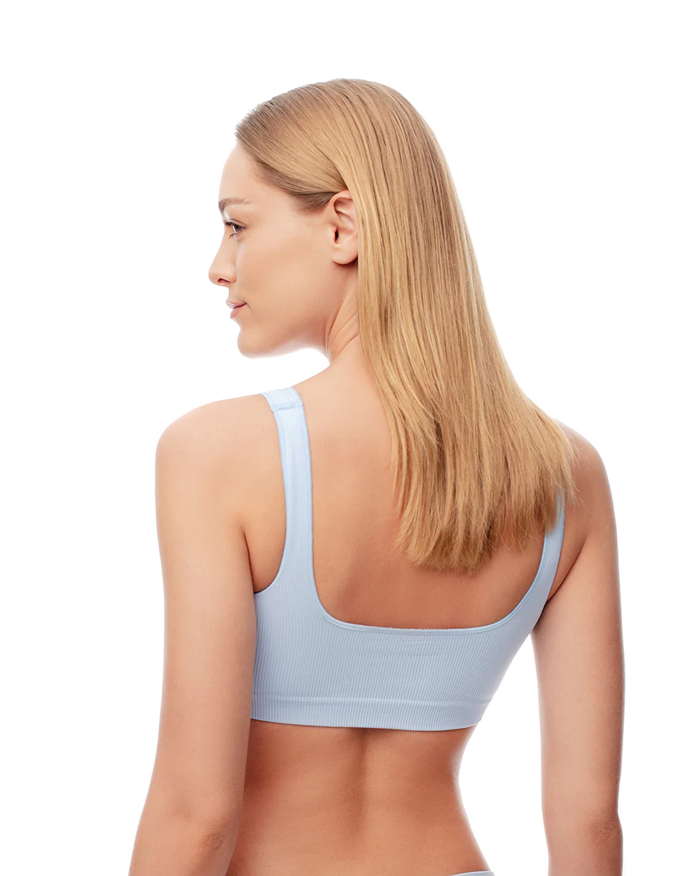 Top soporte medio seamless azul - Image 2