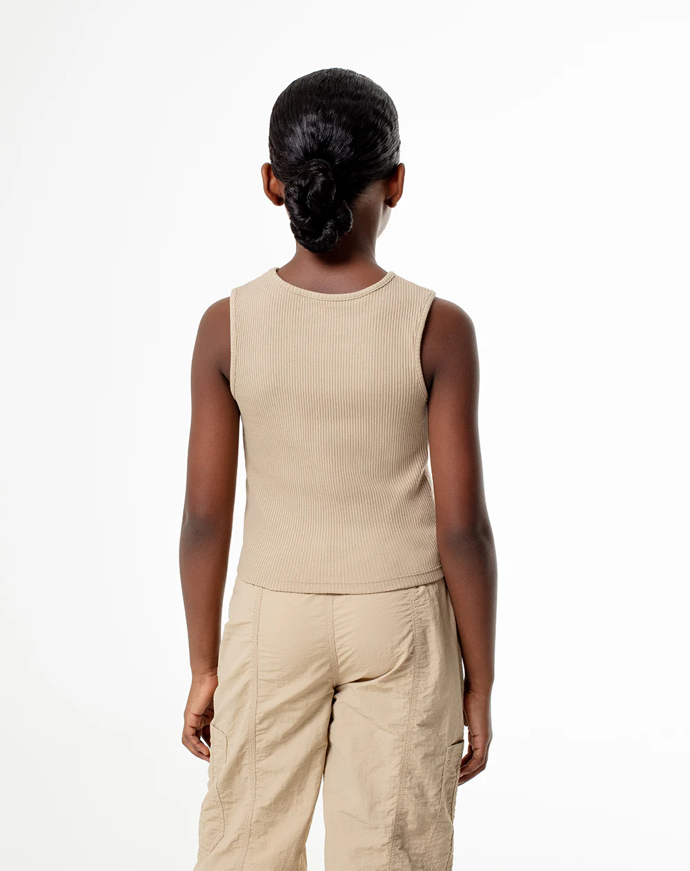 Camiseta esqueleto slim rib algodón habana niña - Image 2