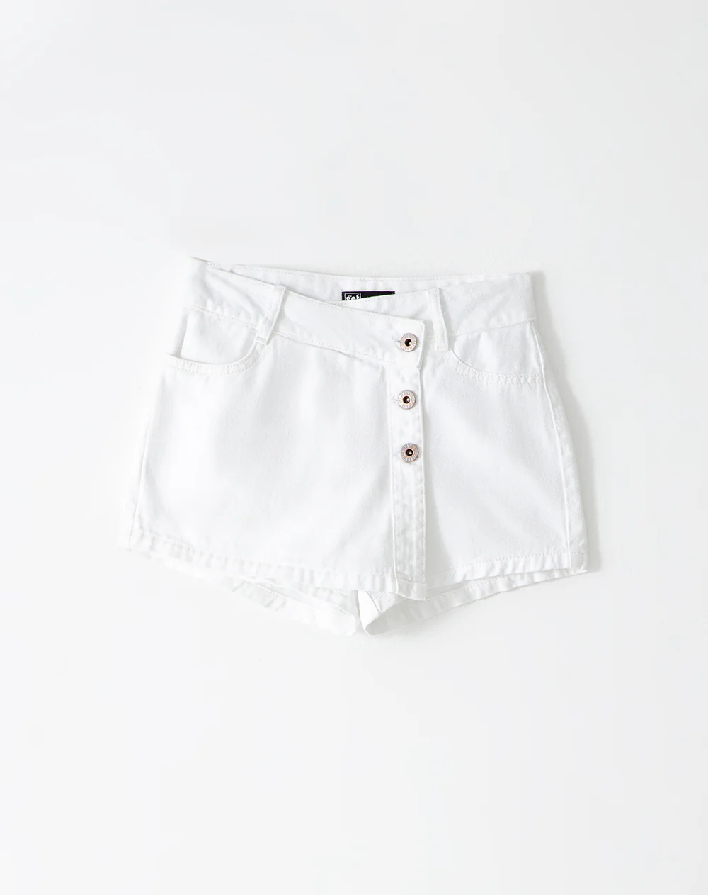 Falda short denim blanca niña - Image 6