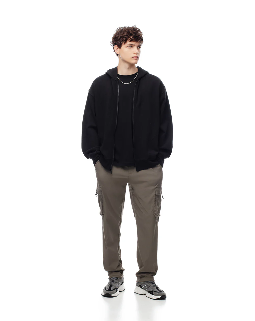 Pantalón cargo regular liviano café hombre