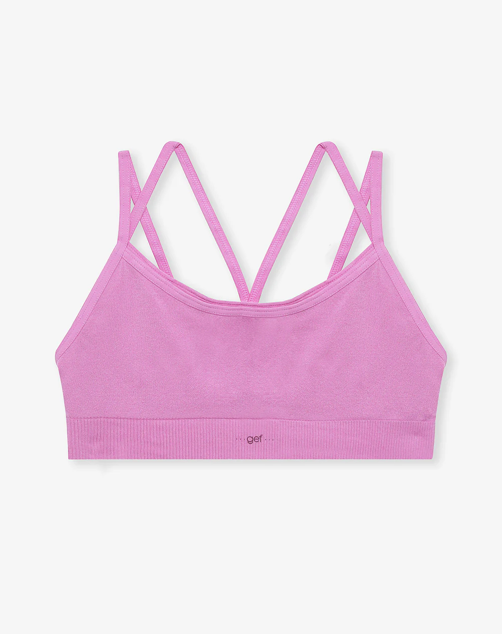 Top niña doble seamless rosado