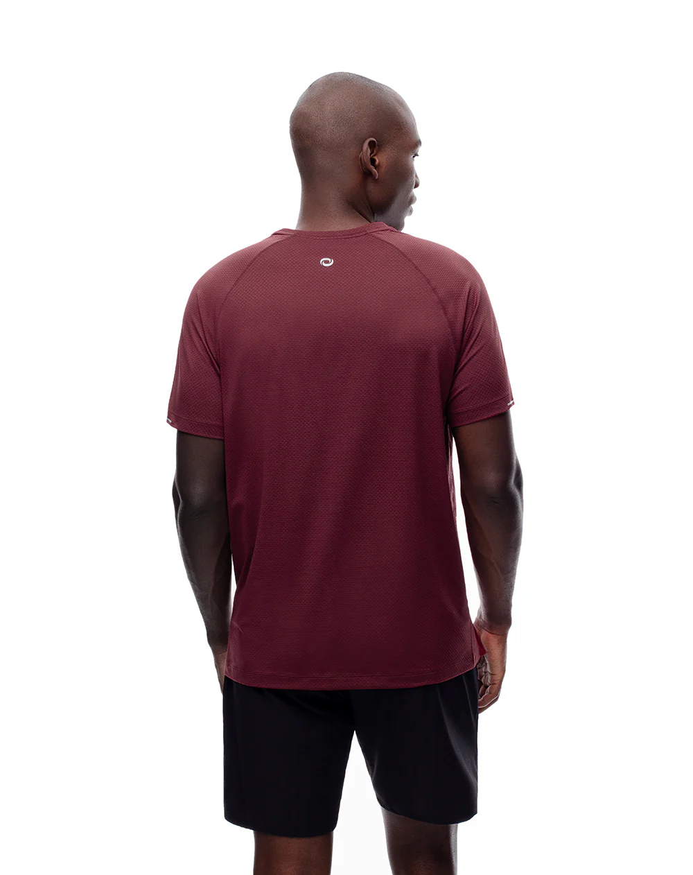 Camiseta deportiva control humedad vinotinto hombre - Image 3