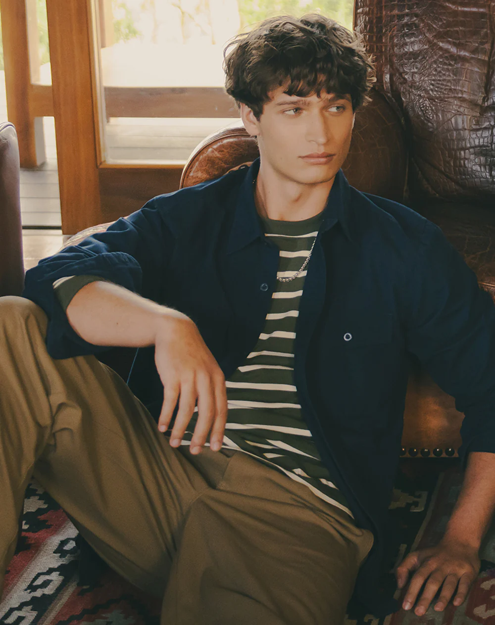 Camisa manga larga regular denim hombre - Image 7
