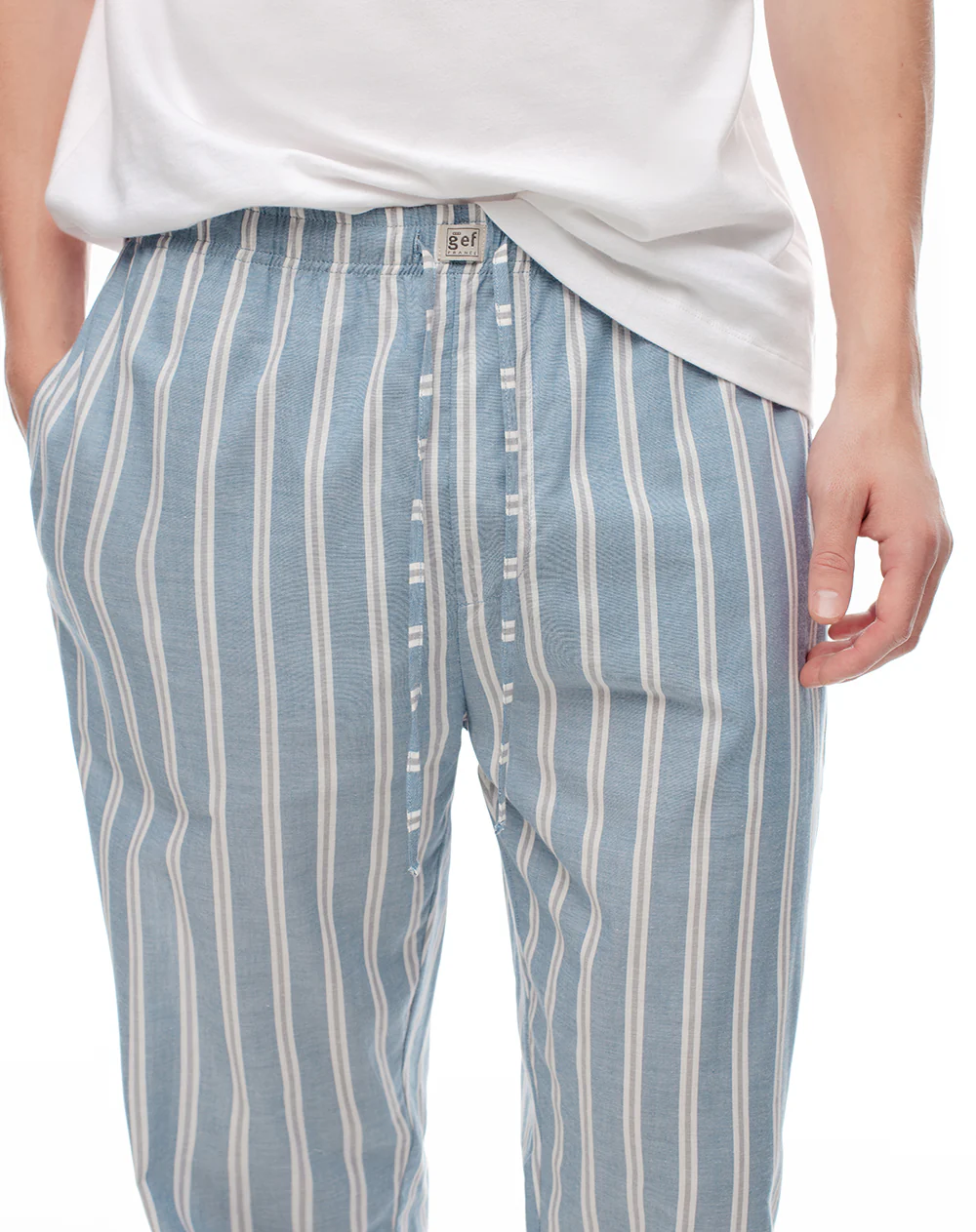 Pantalón de pijama algodón rayas hombre - Image 5