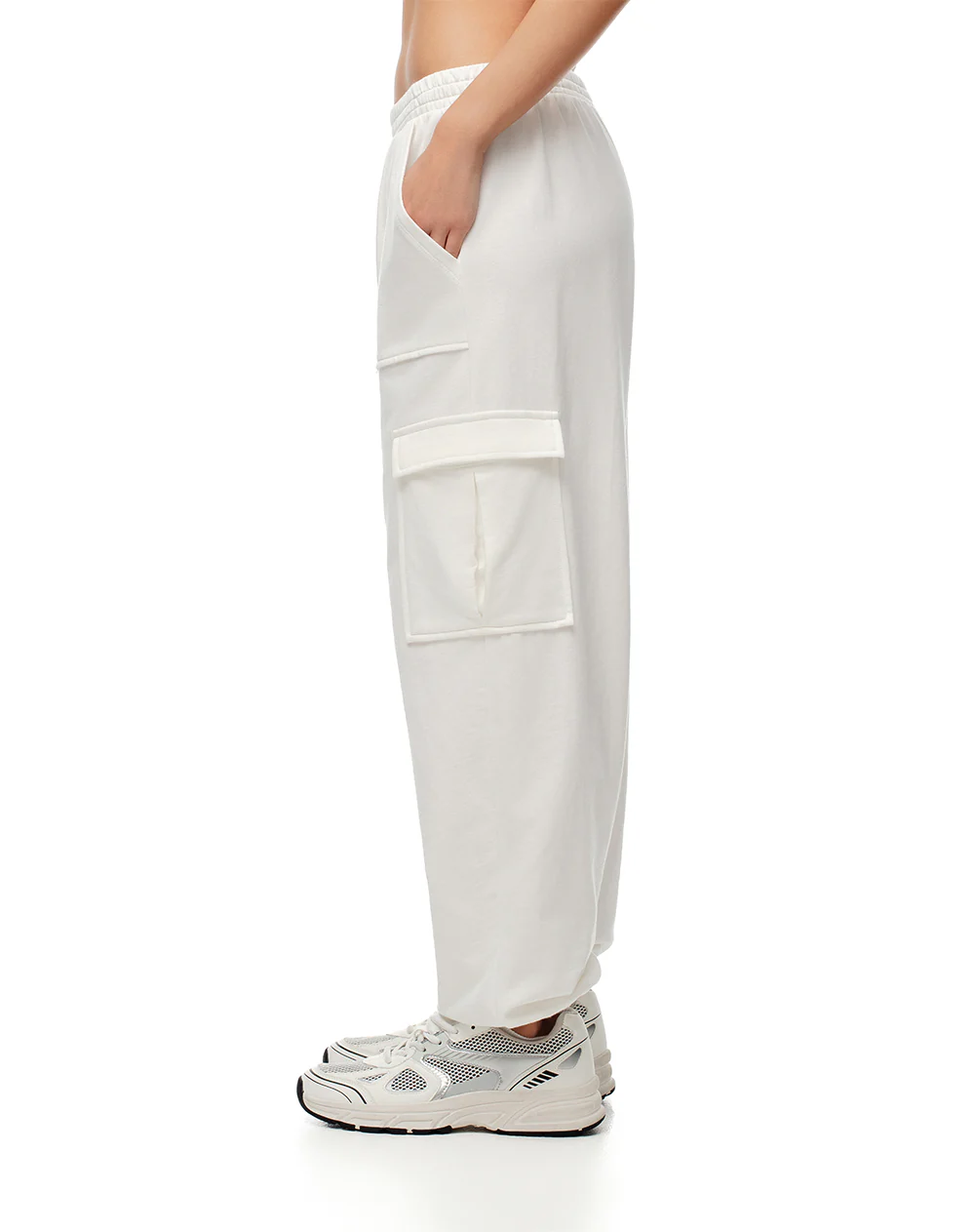 Jogger tiro medio algodón crudo mujer - Image 4