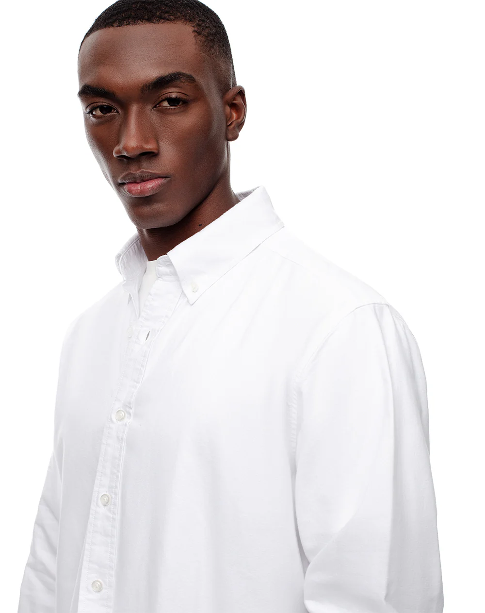 Camisa manga larga regular algodón blanca hombre - Image 4