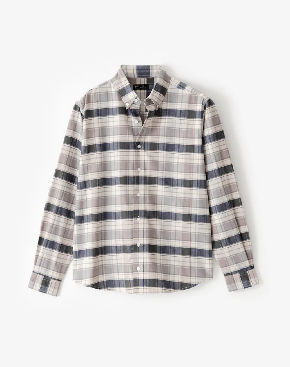 Camisa manga larga regular algodón cuadros hombre - Image 6