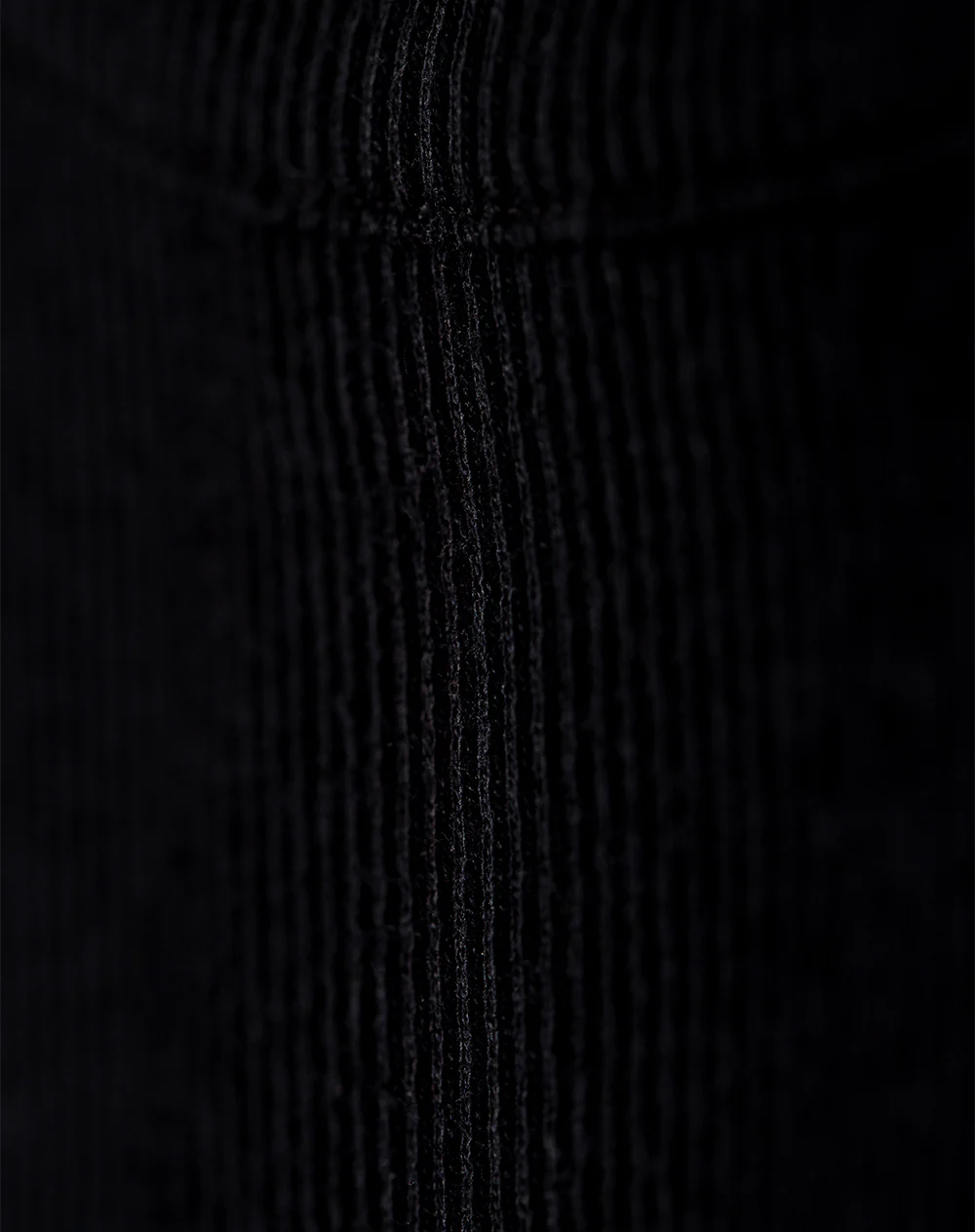 Vestido largo slim algodón negro mujer - Image 6