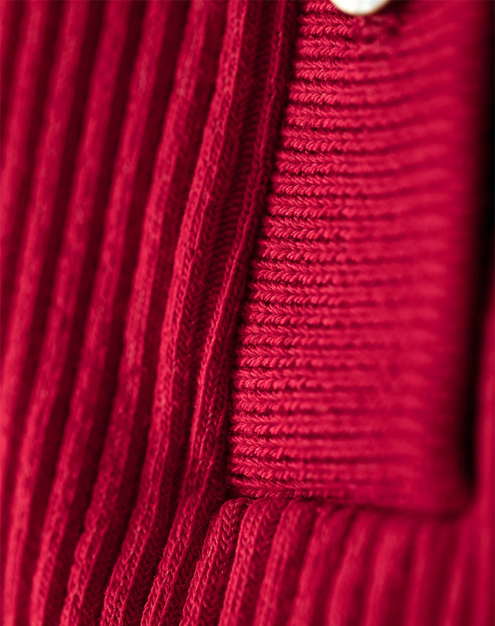 Polo slim tejido de punto algodón roja mujer - Image 6