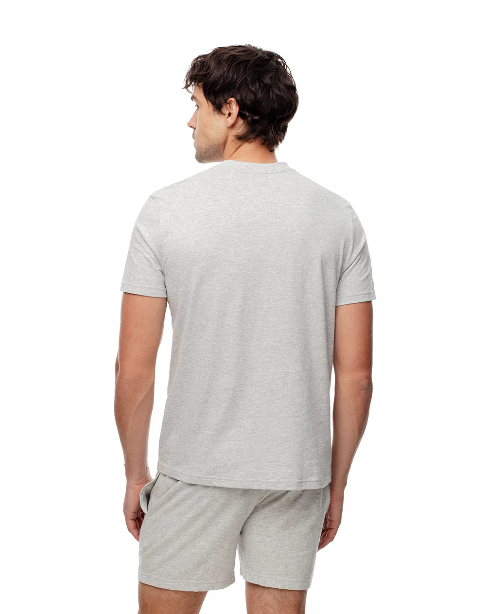 Camiseta relax algodón gris hombre - Image 2