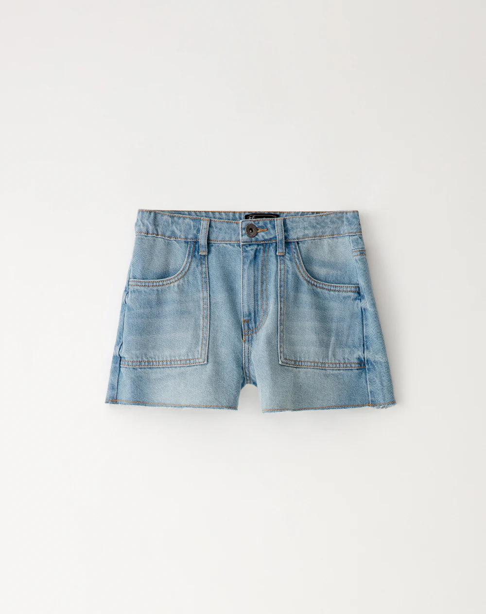 Short denim tiro medio índigo medio niña - Image 6