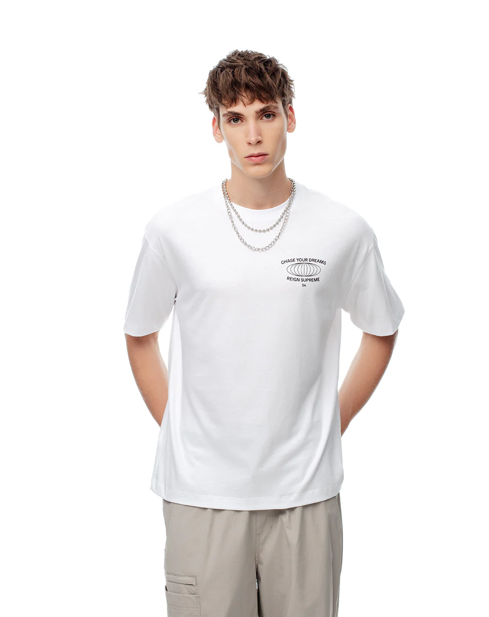 Camiseta regular algodón estampada hombre - Image 2