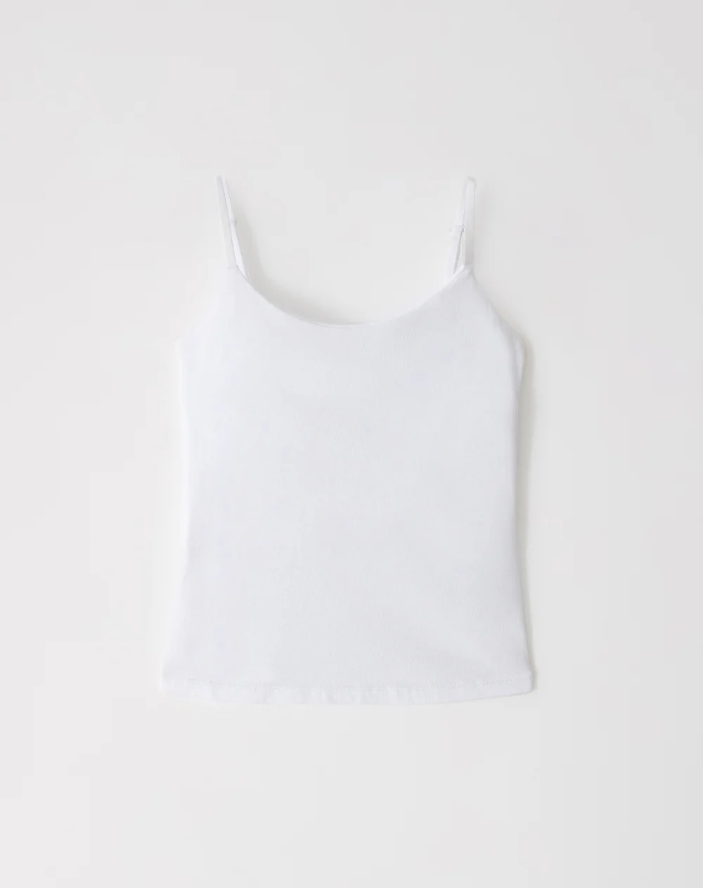 Camiseta tirantes slim blanca mujer - Image 5