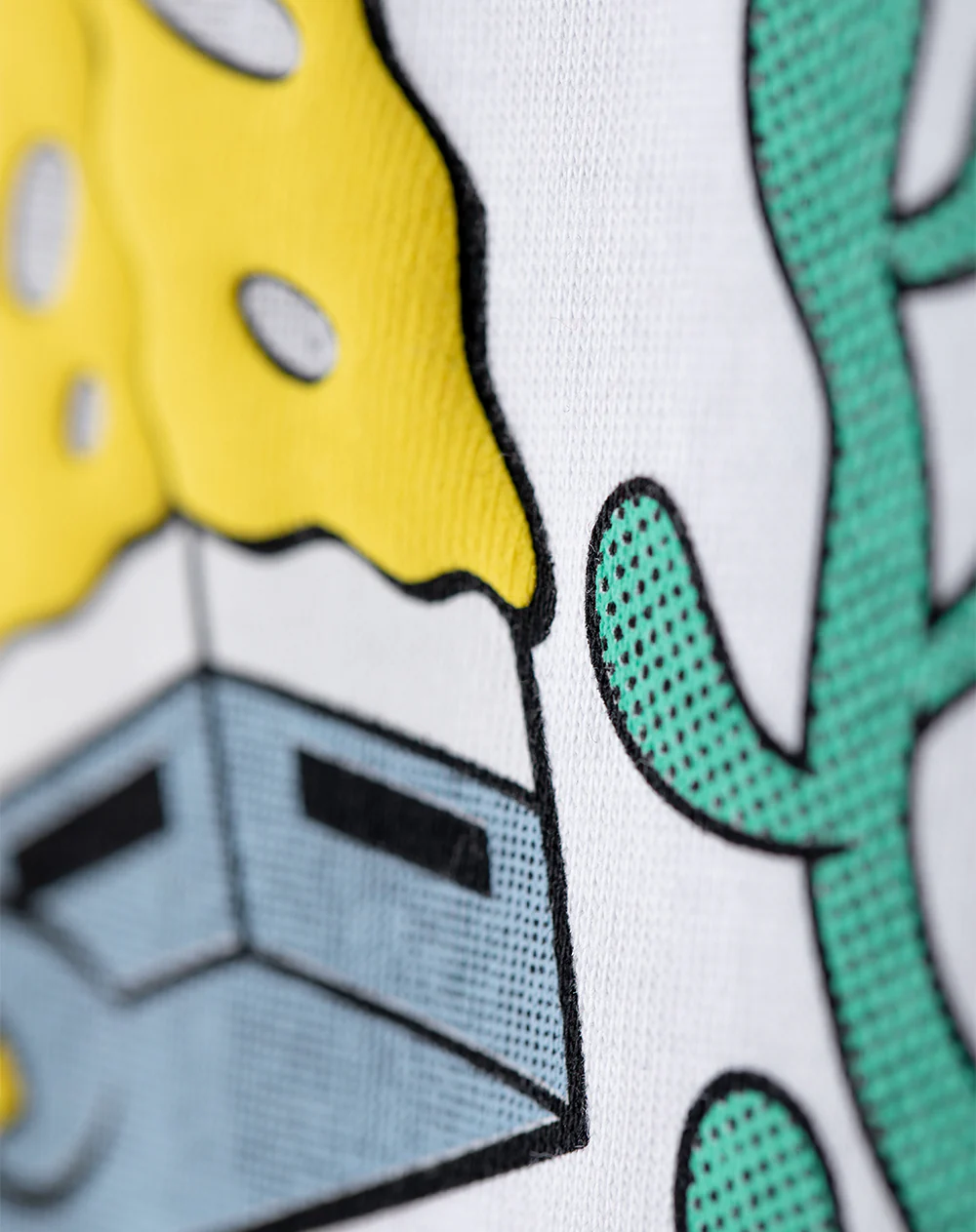 Camiseta regular Bob Esponja blanca niño - Image 7