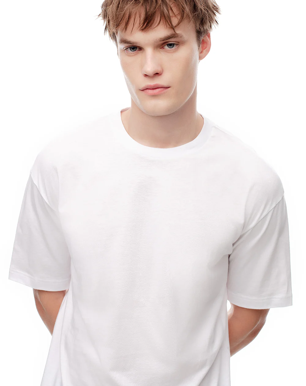 Camiseta relax algodón blanca hombre - Image 3