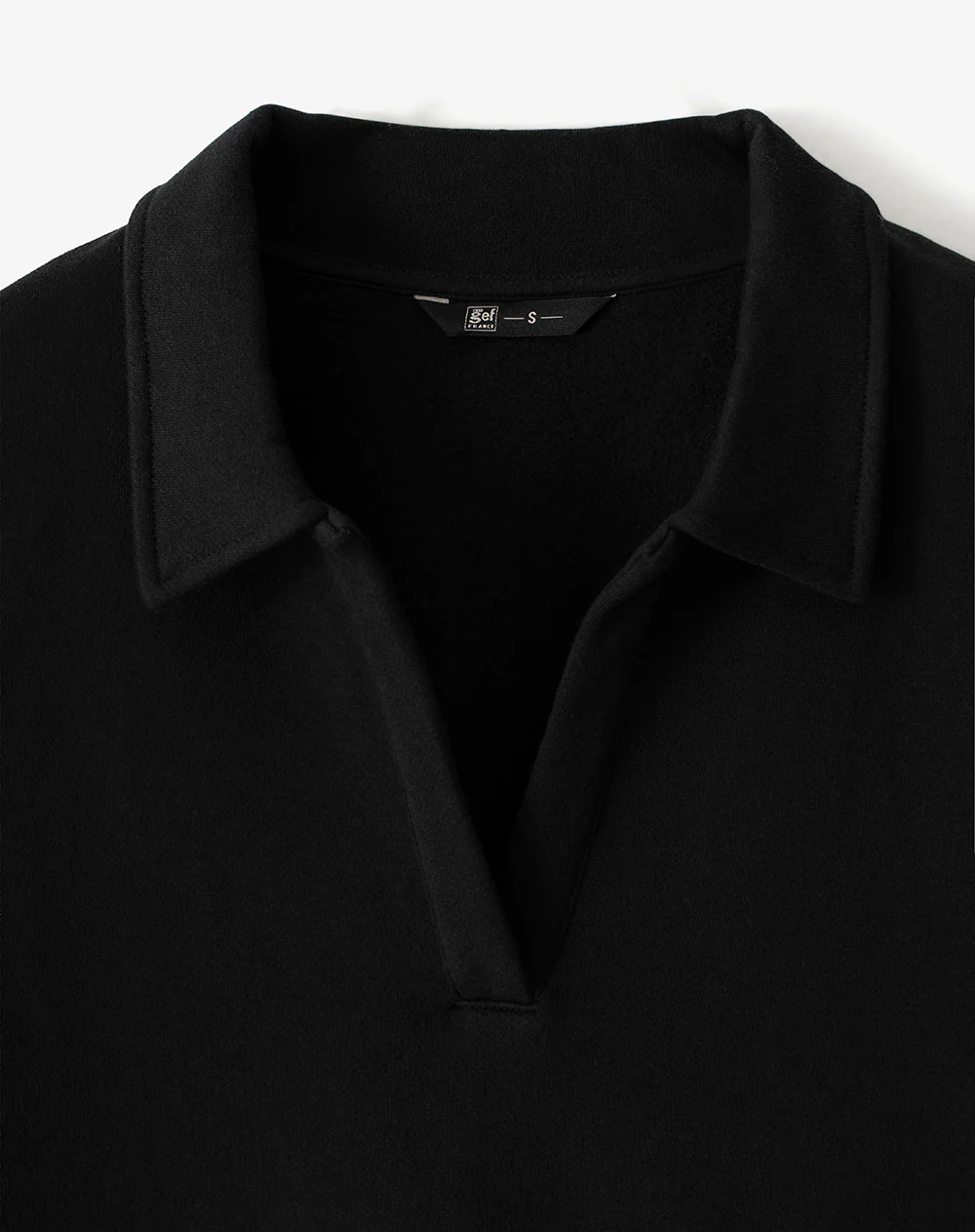 Buzo tipo polo regular negro mujer - Image 6
