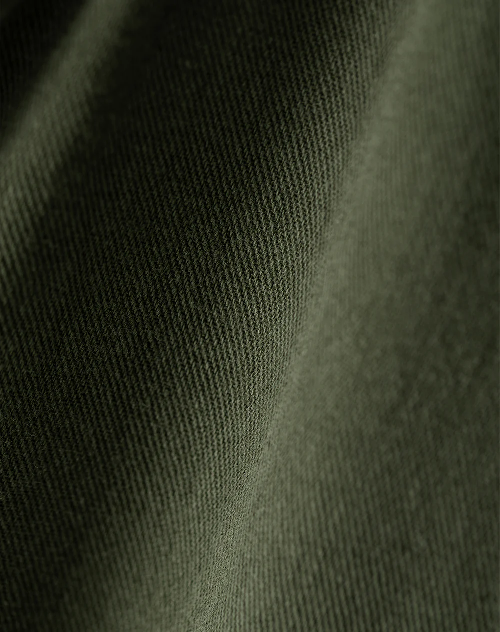 Pantalón jogger tiro medio algodón verde mujer - Image 8