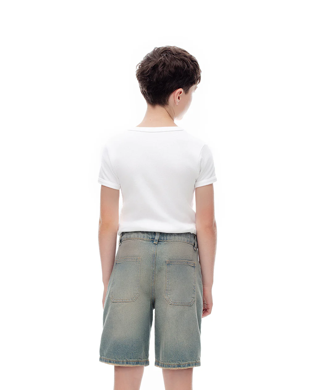 Bermuda denim regular índigo medio niño - Image 2