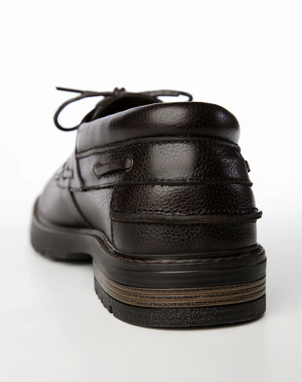 Zapatos tipo mocasín cuero café hombre - Image 5