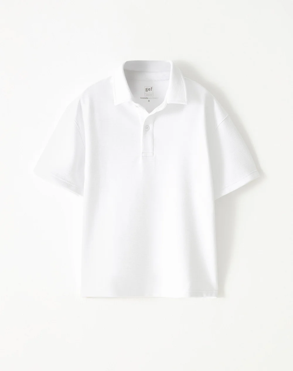 Polo regular blanca niño - Image 5