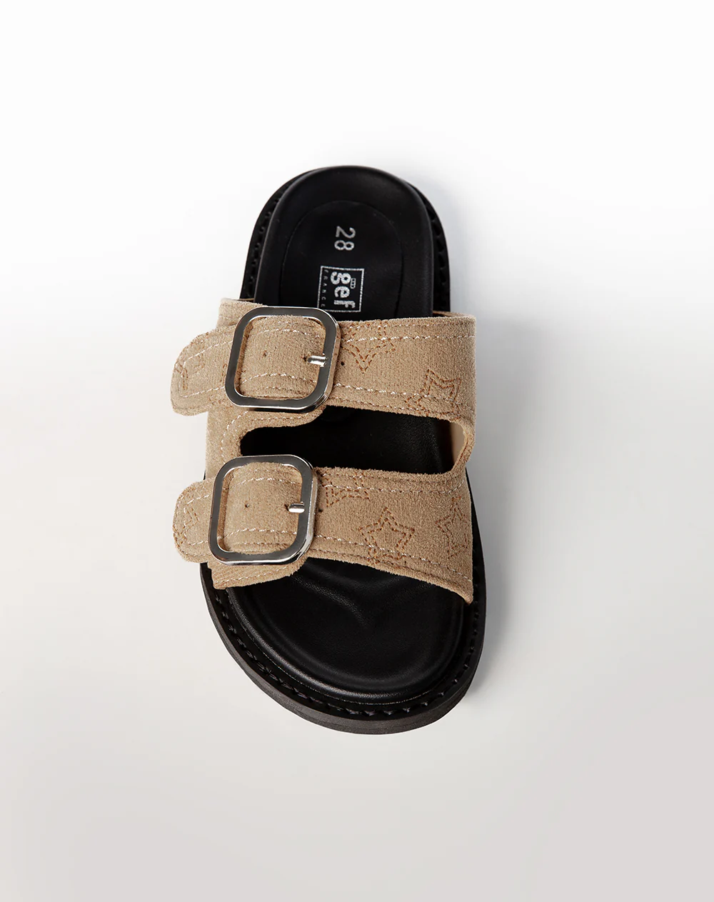 Sandalias beige tipo birkenstock niña - Image 3