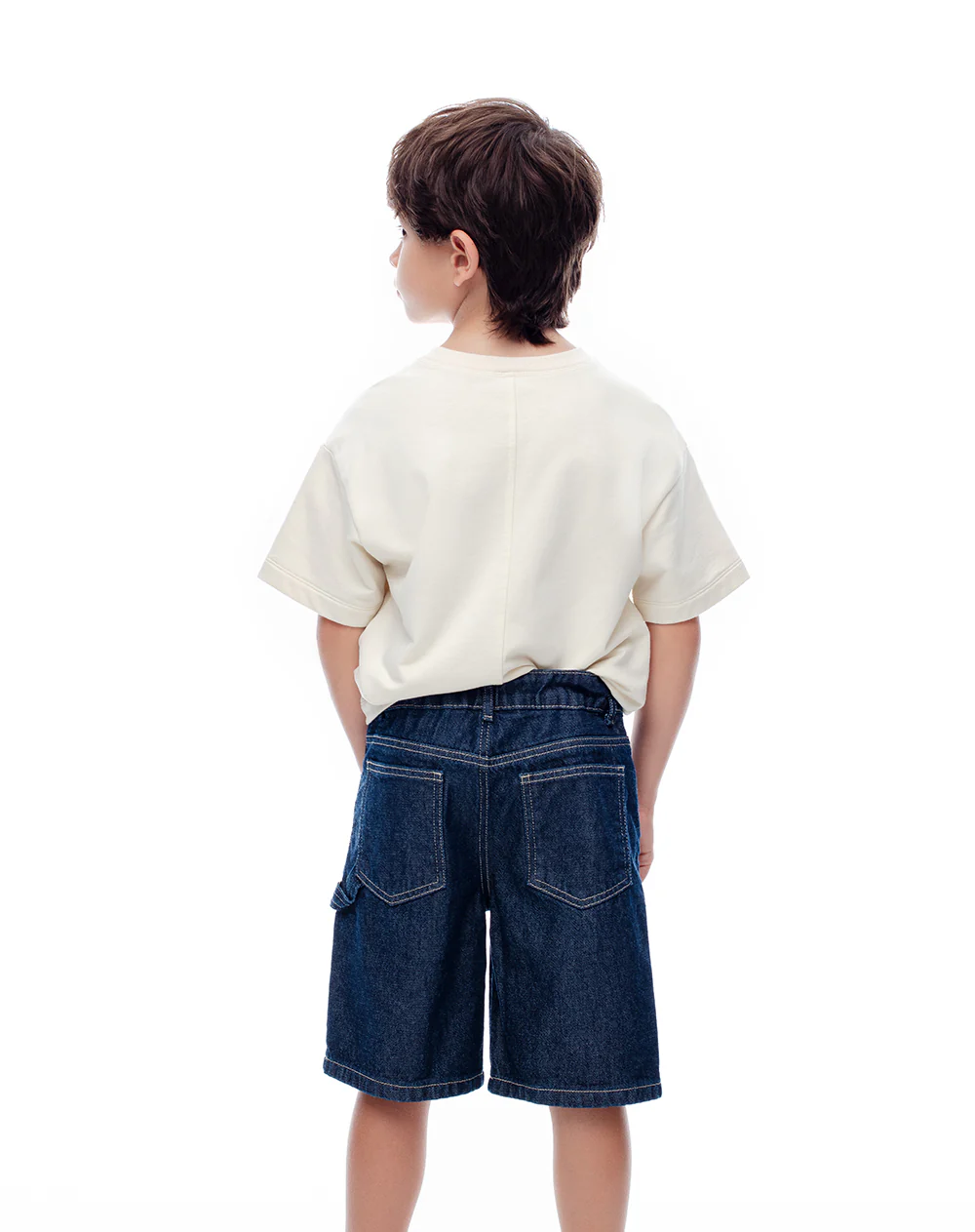 Bermuda denim regular índigo oscuro niño - Image 2
