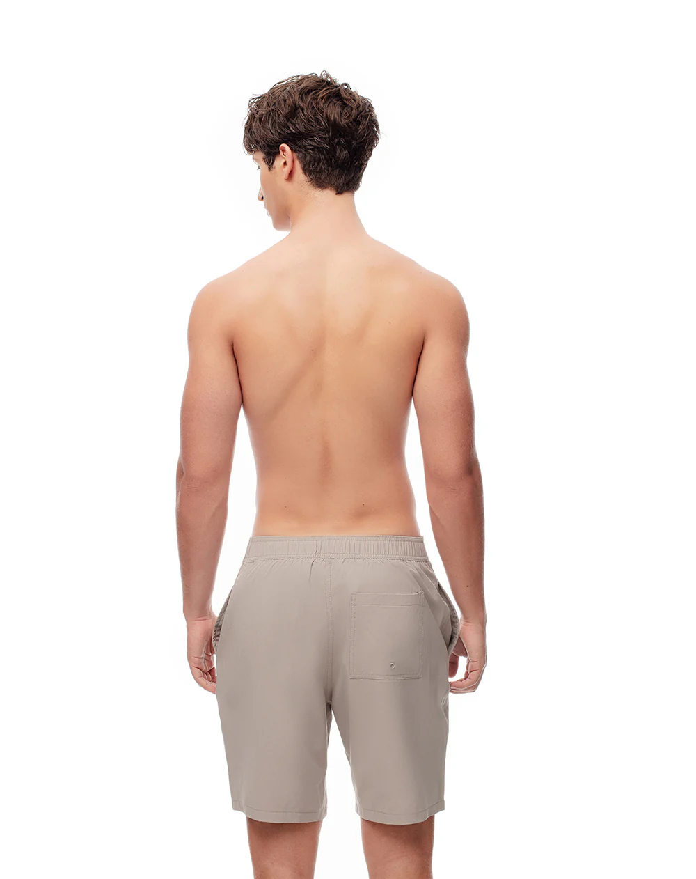 Pantaloneta de baño taupe hombre - Image 2