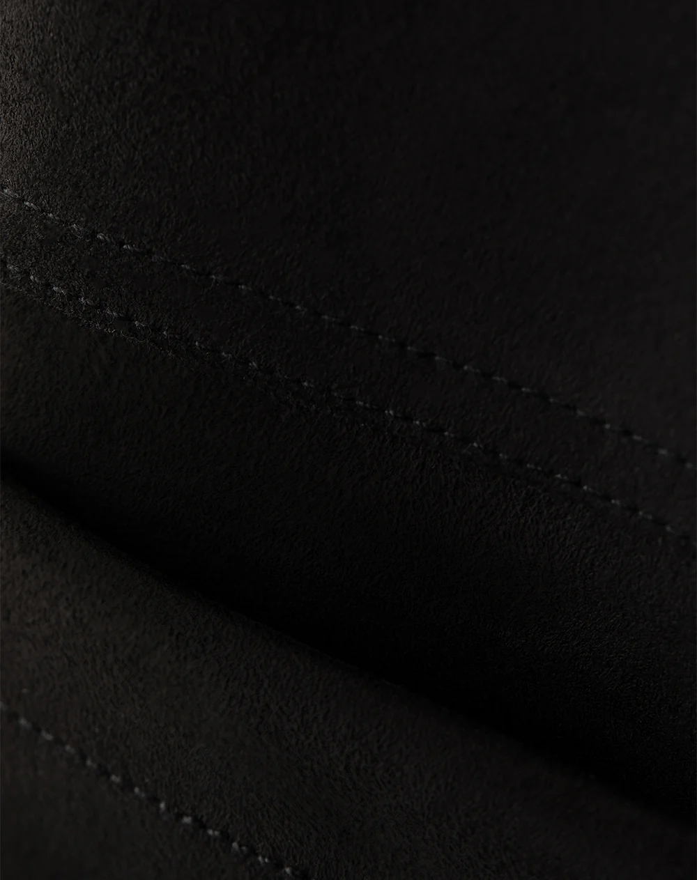 Chaqueta tejido suede negra mujer - Image 6