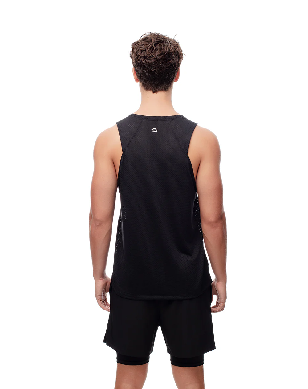 Camisilla deportiva antibacterial negra hombre - Image 3