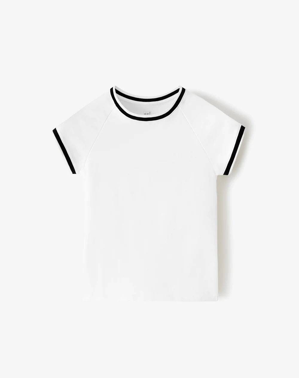 Camiseta slim algodón blanca mujer - Image 4
