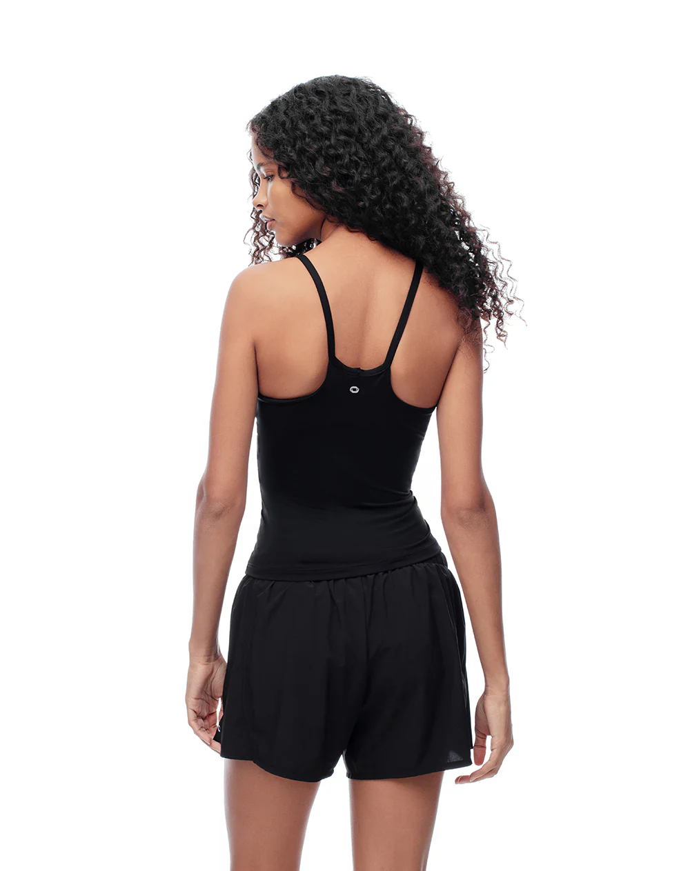 Camiseta esqueleto deportiva top interno negra mujer - Image 3
