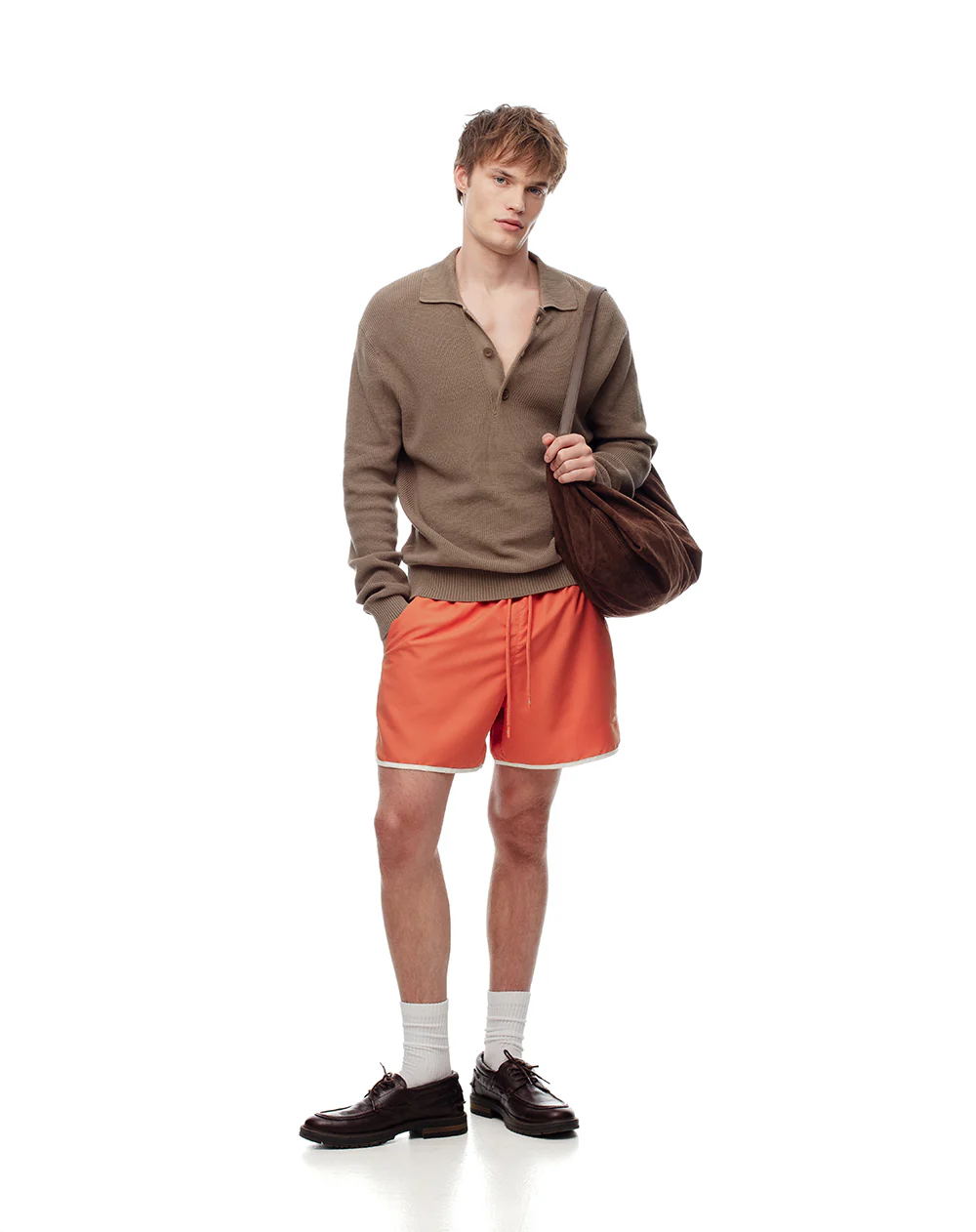 Pantaloneta de baño naranja hombre - Image 5