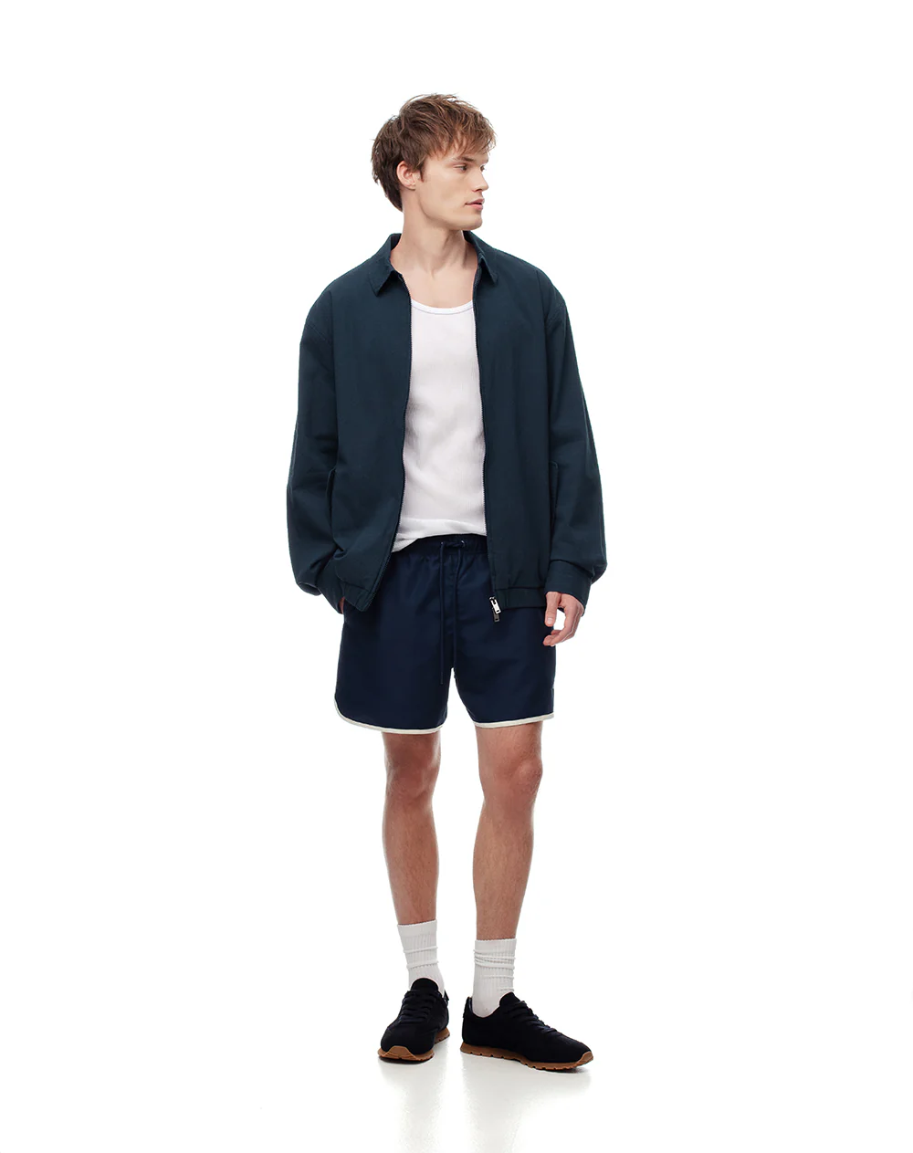 Chaqueta tipo bomber regular azul hombre - Image 4