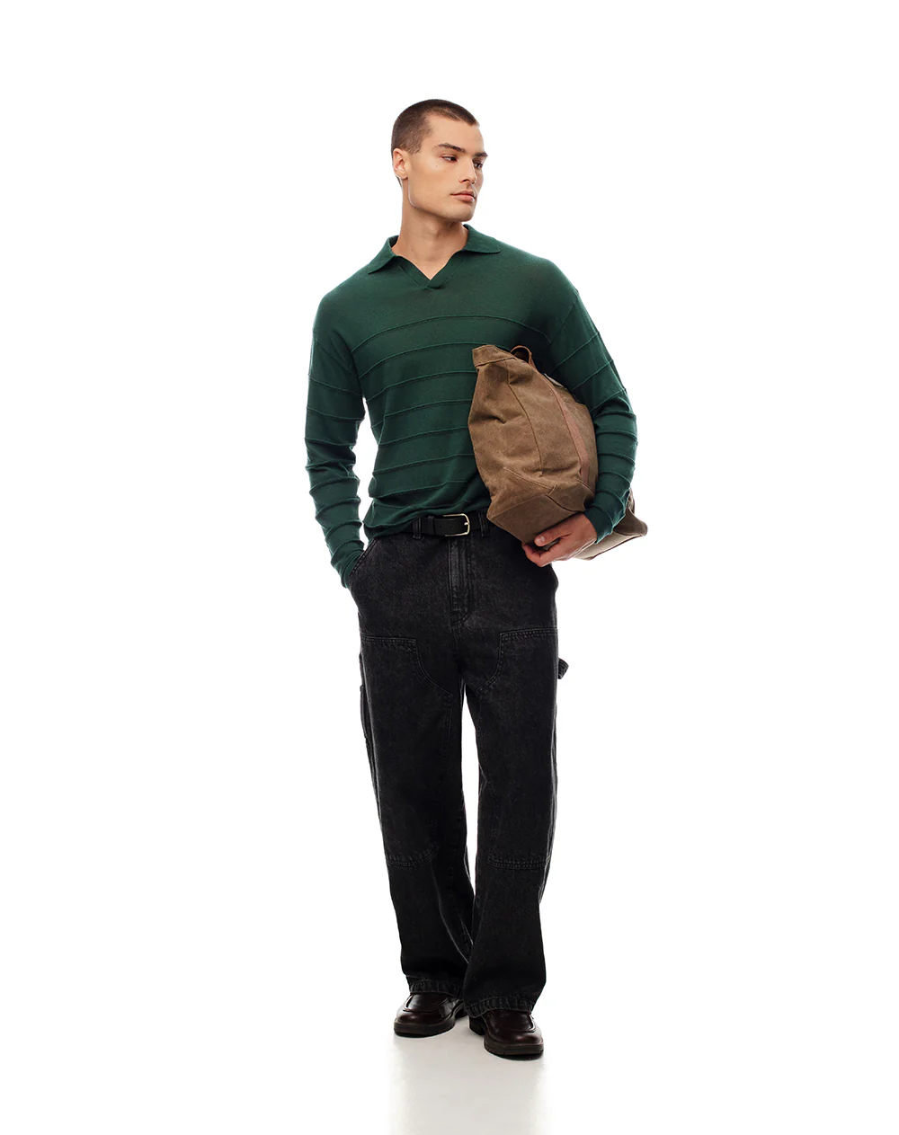 Camibuzo regular algodón verde hombre - Image 4