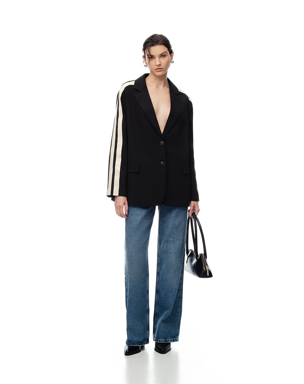 Blazer oversize negro mujer - Image 4