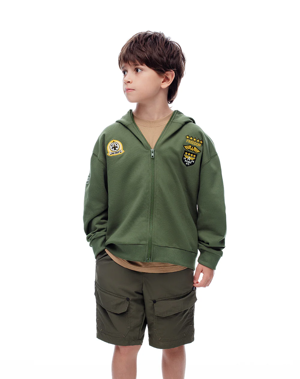 Buzo aviador verde niño - Image 3
